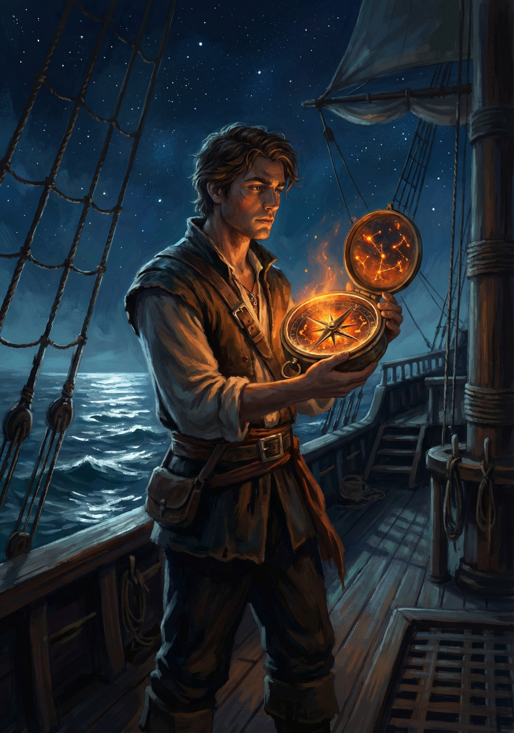 Peter y la brújula en el mar