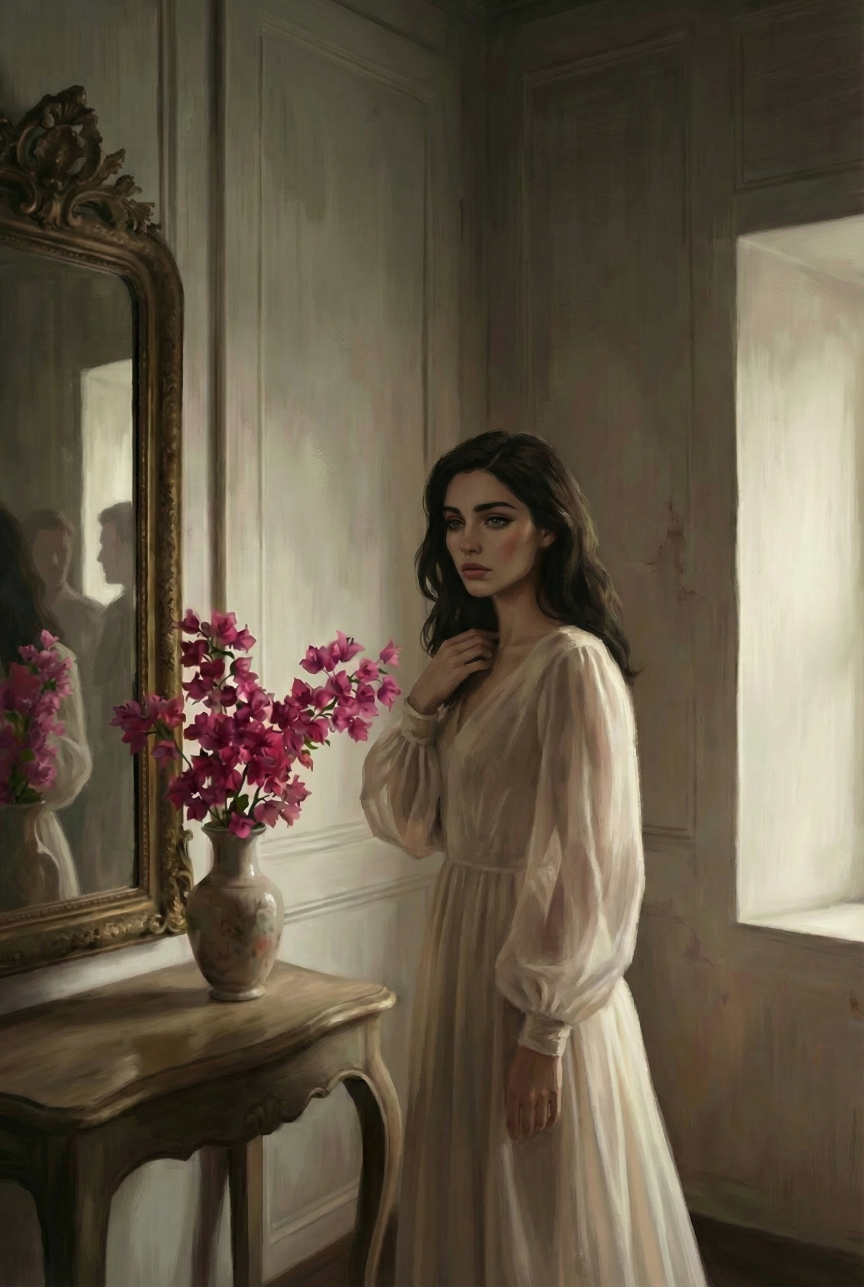 Mesalina frente al espejo